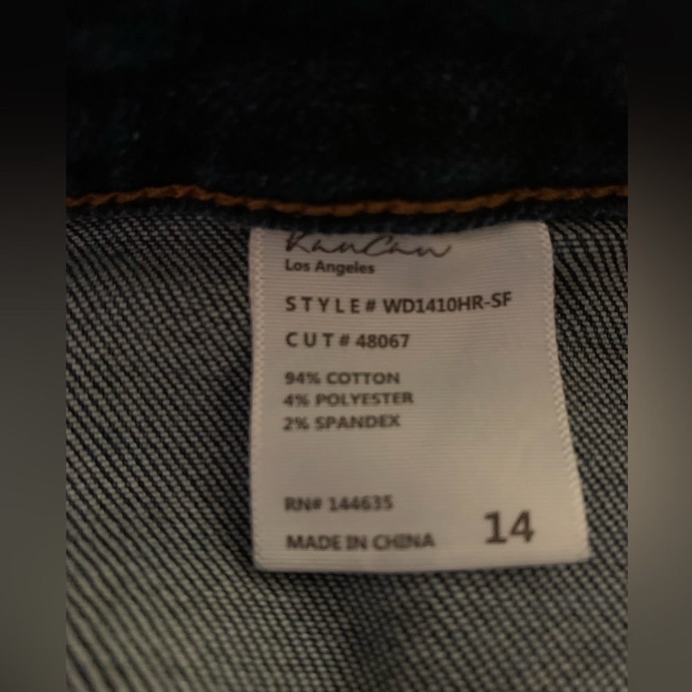 Kan Can Selene Mid Rise Crop Wide Leg Jeans - Picture 10 of 15